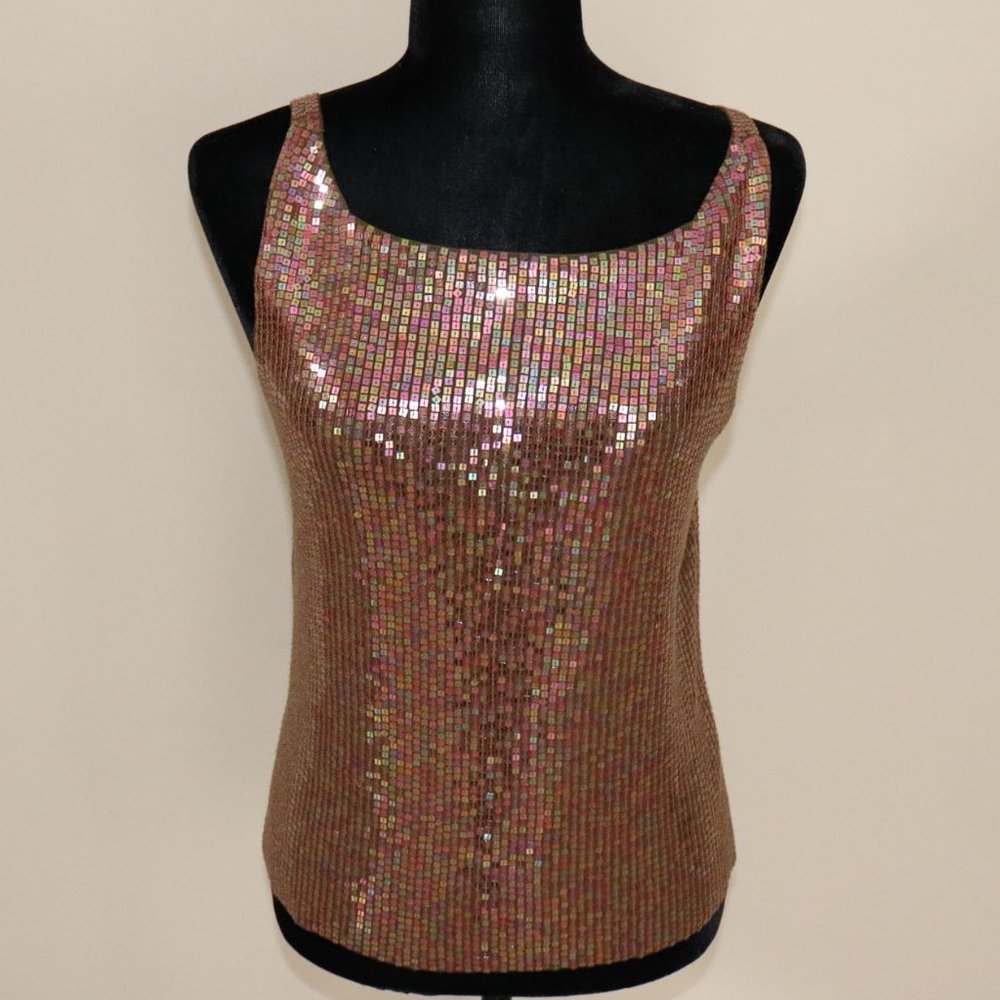 Vintage Ann Taylor Sequin Tank Top